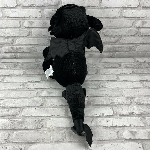 Build A Bear Dragons Black Toothless Plush Dragon - Picture 3 of 5
